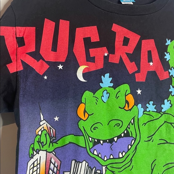 Vintage 1997 Nickelodeon Rugrats Reptar Tshirt Youth Size XL Single Stitch - Picture 3 of 8